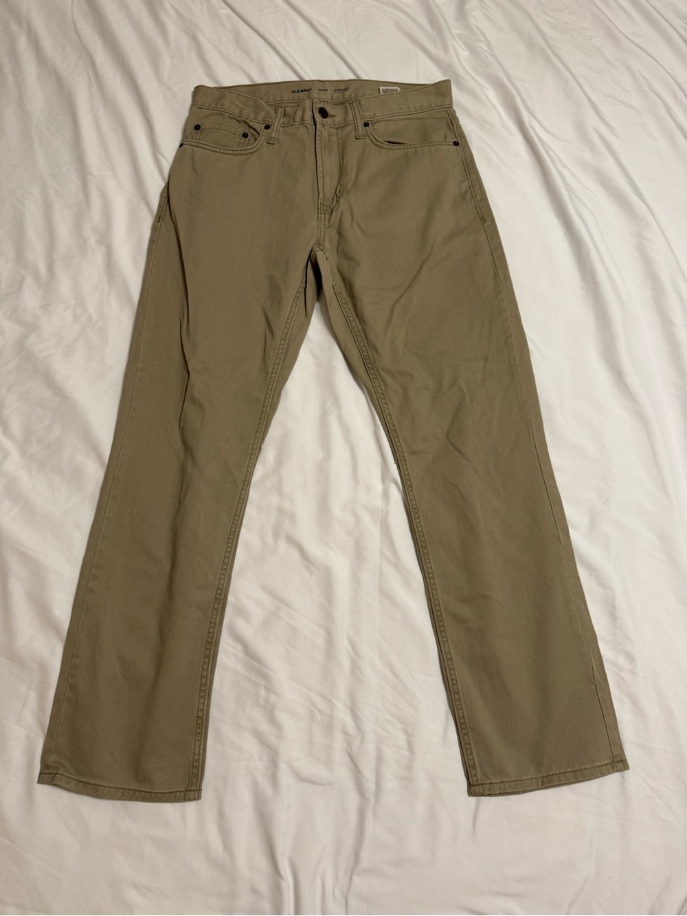 Old Navy Men's Straight-Leg Pants in Khaki
